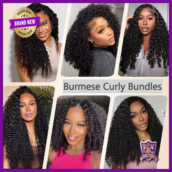 Human Hair Extensions 20 Inch 3C4A Curly Bundles Virgin Hair Sew In main image 6